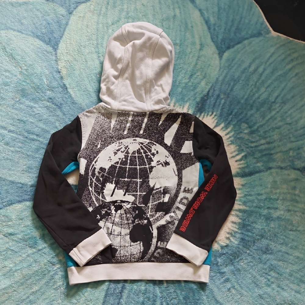 Nike Kids Hoodie and Shorts Set - Black, White, Pink, Blue - Picture 3 of 5